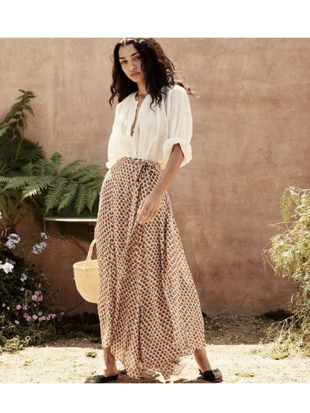 Doen Julep Wrap Skirt in Edie Floral Print